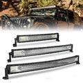 Super Bright Bar Lights 32 Inch Length 3 Row Curved Led Light Bar - 6000k