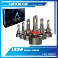 H7 - Auto Glow Gold Series LED Headlight - 160watts 36000 Lumens - 1 year warranty
